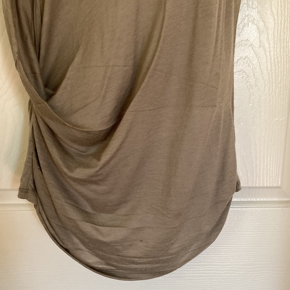 American Vintage Pullman Tunic Tee Shirt Top Gray Lightweight Tissue Wool M NWT - Picture 8 of 13